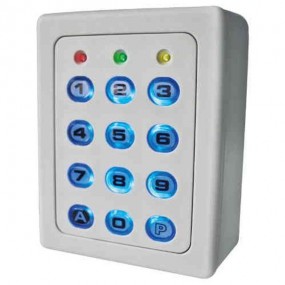 Clavier à code filaire avec touche ABS rétro-éclairé SUBO12 - 12/24V AC/DC - 60 codes