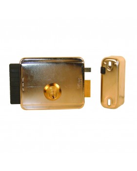 Serrure électrique droite à pêne rentrant avec cylindre rond 60 mm - 12V V97D