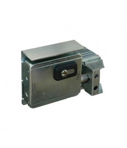 Serrure électrique pour portail coulissant en applique avec demi-cylindre - 12V V90CL