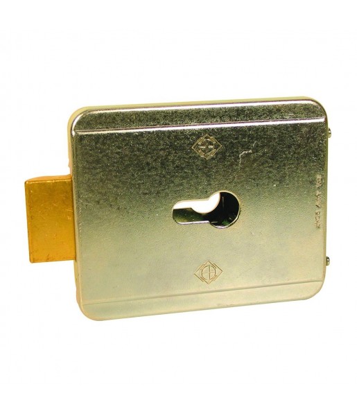 Serrure électrique à pêne basculant - sans cylindre - 12V - ouverture intérieur V90