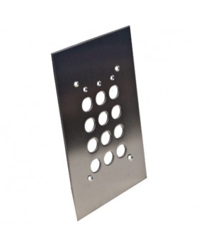 Plaque d’encastrement PEAB202 - Pour clavier à code - Plastron