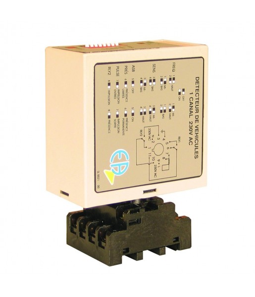 Amplificateur de boucle magnétique 230 V - 2 Contacts DEMA2C230