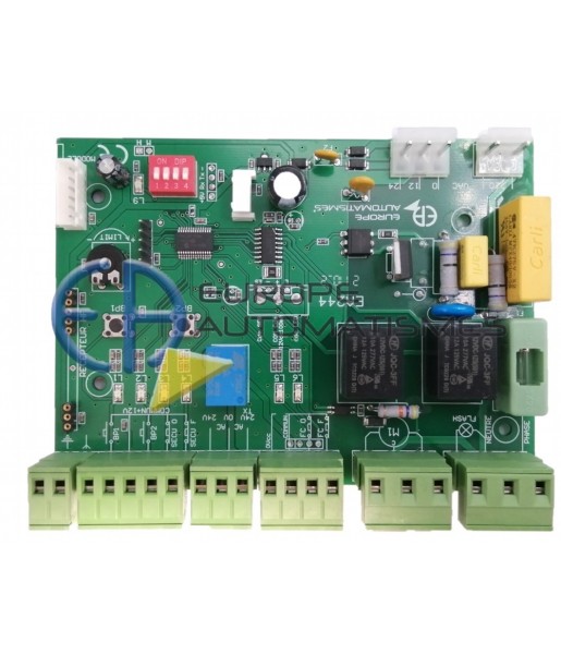 Carte de commande EA244 sans coffret et sans transformateur pour moteurs coulissants et barrières levantes - 230V
