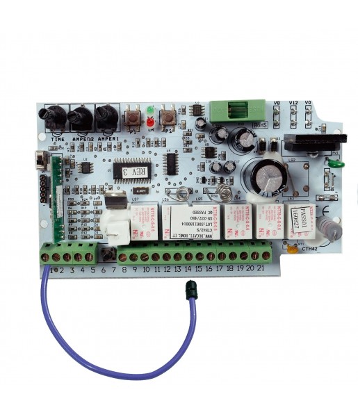 Carte électronique pour motorisation de portail battant double ou simple 12V Ducati Home Automation CTH42