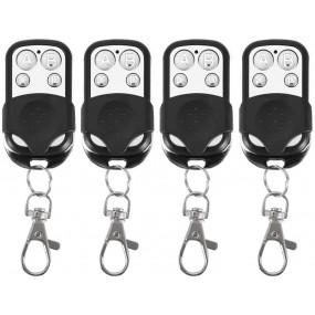 Télécommande 4pcs Universal Clonage Sans Fil Fob Clé Pour Porte De Garage 433mhz