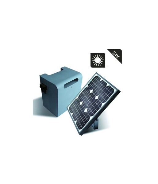 Kit solaire photovoltaique pour alimentation 24V avec caisson batterie