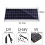 Kit Panneau Solaire 1000W 12V avec Contrôleur 100A pour Téléphone, Camping-Car, Voiture, Caravane, Maison, Camping