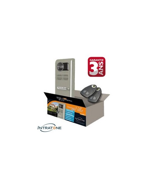 Kit interphone vidéo GSM pour Villa - 1 bouton d’appel + Clavier - pose en saillie - INTRATONE