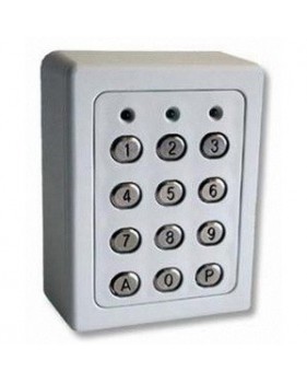 Clavier à codes filaire avec boîtier en ABS et touches métalliques - 12/24V