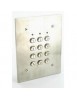 Clavier à codes filaire avec plastron inox et touches métalliques - à encastrer - 12/24V
