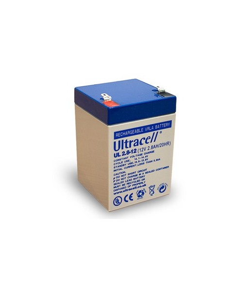 Batterie accumulateur pile rechargeable - 12v 2.8ah - plomb gel etanche - (67x66x104mm)