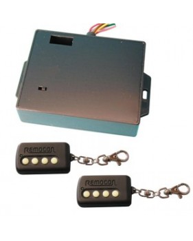 Pack Automatisme portail - 1 Récepteur radio programmable + 2 Télécommande radio universelle 4 ch