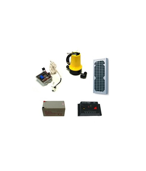 Kit vide cave ou vide cale solaire complet 70 L/min avec flotteur