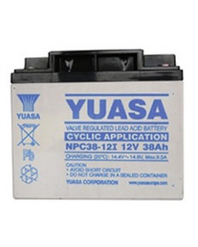 Batterie plomb AGM NPC38-12 YUASA 12V 38Ah