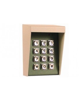 Clavier radio à codes 9V -1 code maître - 8 codes esclaves - boîtier métal