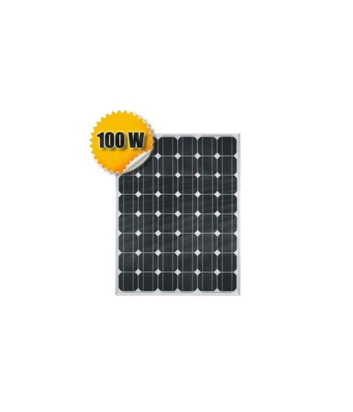Panneau solaire monocristallin haut rendement 100 Watts 12 Volts