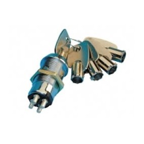 Serrure électrique à impulsion 4 plots 5 clefs rondes