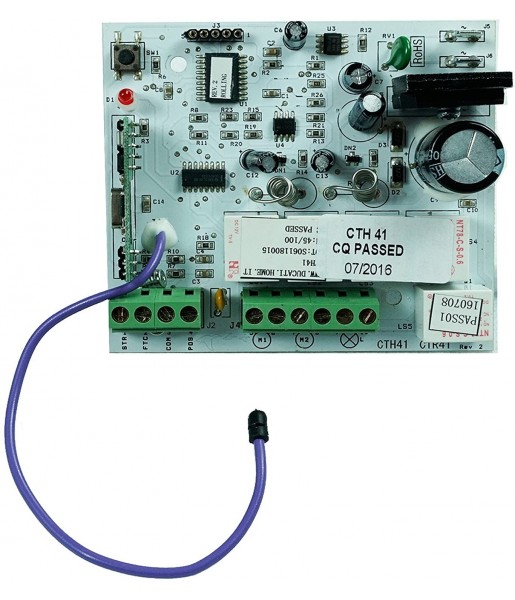 Carte électronique pour portails de petite taille, légers et bien équilibrés - DUCATI HOME-AUTOMATION CTH41 - 433,92MHz, 1 canal