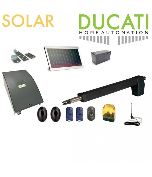 Kit Motorisation - DUCATI HOME-AUTOMATION HC812-400 SOLAR MONO - AUTOMATISME DE PORTAIL