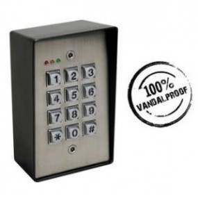 Clavier digicode numérique autonome - Anti-vandalisme - Résistant aux intempéries - Rétro-éclairage - 2 canaux