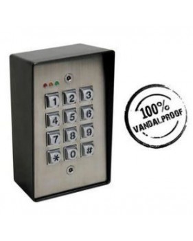 Clavier digicode numérique autonome - Anti-vandalisme - Résistant aux intempéries - Rétro-éclairage - 2 canaux