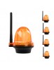 Pack de 5 Feu clignotant portail et garage 12 24 220V, LED d’alarme YET6139 sans fil Orange lumière