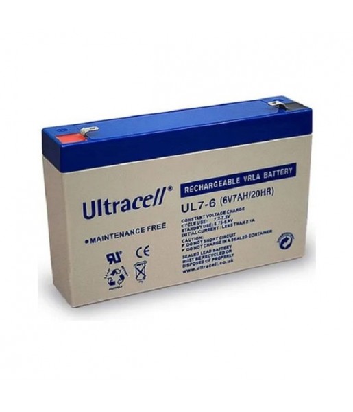 Batterie plomb étanche - Ultracell UL7-6 - 6v 7ah