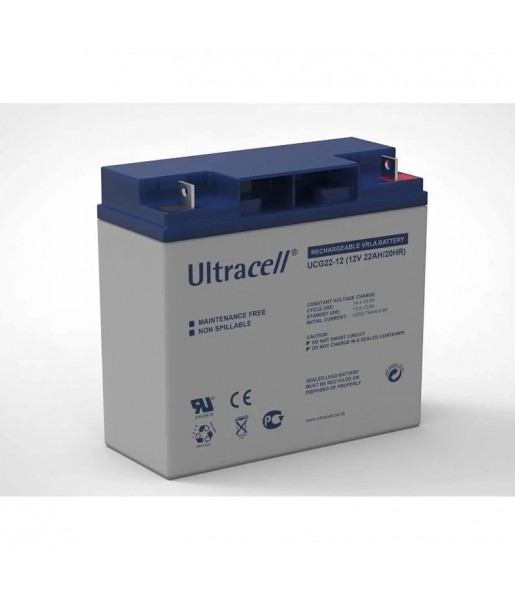 Batterie Gel - Ultracell UCG22-12 - 12V 22Ah