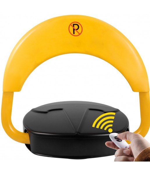 Barrière de Parking Rabattable Contrôle à Distance 15m Verrou de Stationnement + Télécommande Protéger Espace Privé Commercial