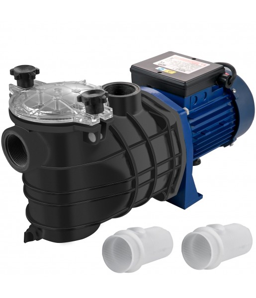 Pompe de Piscine Pompe de Filtration Circulation Hors Sol 18000LH 750W Vitesse 3450 tr/min pour piscines spas sources thermales