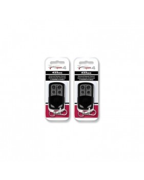 Pack de 2 Télécommandes Radio de Portail Copieuse Universelle JOLLY OPEN 4