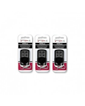 Pack de 3 Télécommandes Radio de Portail Copieuse Universelle JOLLY OPEN 4