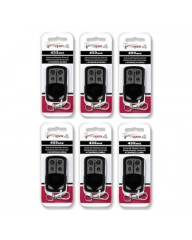 Pack de 6 Télécommandes Radio de Portail Copieuse Universelle JOLLY OPEN 4