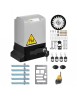 Motorisation Portail Coulissant Ouvre-Porte + 4 Télécommandes 370W + 5 crémaillères Métal zinguée + Feu A LED FLASHLED