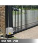 Motorisation Portail Coulissant Ouvre-Porte + 4 Télécommandes 370W + 5 crémaillères Métal zinguée + Feu A LED FLASHLED