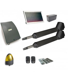 Kit Motorisation Portail Solaire Ducati Home Automation SW3000 T SOLAR - pour portail à 2 battants