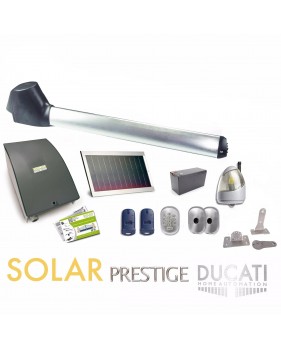Kit Motorisation Portail Solaire Ducati Home Automation EVO 748 SOLAR MONO - Pour portail à 1 vantail battant maxi 4 m 350 kg