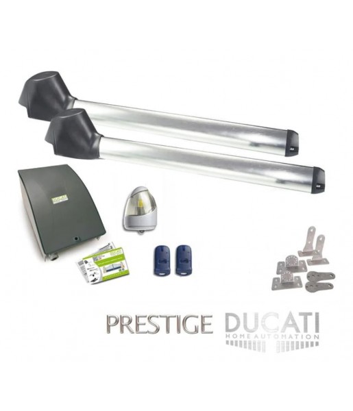 Kit Motorisation Portail Ducati Home Automation EVO 742 BASIC - Pour portail à 2 vantaux battants maxi 4 m 350 kg chaque vantail