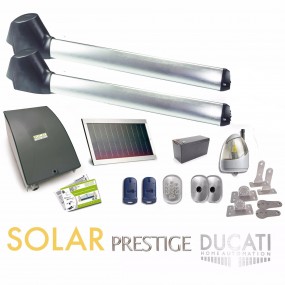 Kit Motorisation Portail Solaire Ducati Home Automation EVO 748 SOLAR FC - Pour portail à 2 vantaux
