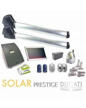 Kit Motorisation Portail Solaire Ducati Home Automation EVO 748 SOLAR FC - Pour portail à 2 vantaux