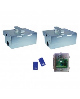 Kit Motorisation Portail Automatisme EA Basic E4000B24 Enterré - 24V, Ouverture 110°, 2 m 300 kg