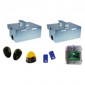 Kit Motorisation Portail Automatisme EA CONFORT E4000B24 Enterré - 24V, Ouverture 110°, 2m 300kg maxi