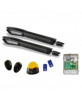 Kit Motorisation Portail Battant EA CONFORT BJ400 230 V - Maxi 300kg 3m par battant, Course 400mm, 300 W, Ouverture maxi 120°