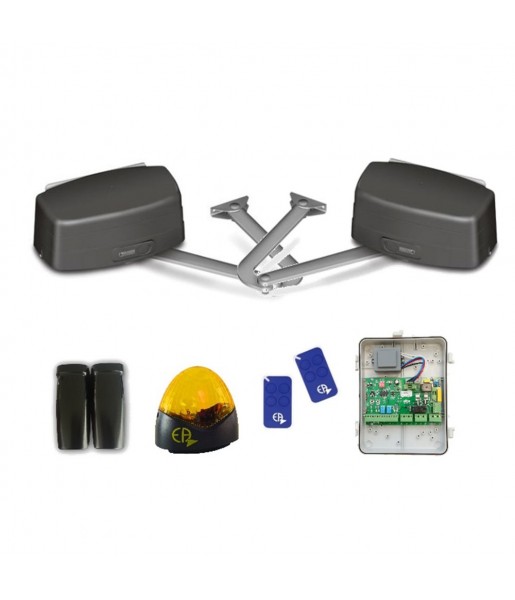 Kit Motorisation Portail Battant Automatisme EA CONFORT BR350 - Maxi 300 kg 3.5 m par battant, 230 V, 250 W, 80 cycles par jour