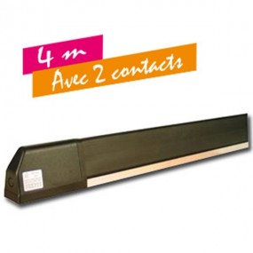 Tranche de sécurité homologuée, prémontée et redécoupable avec 2 contacts - 4 mètres TSC400