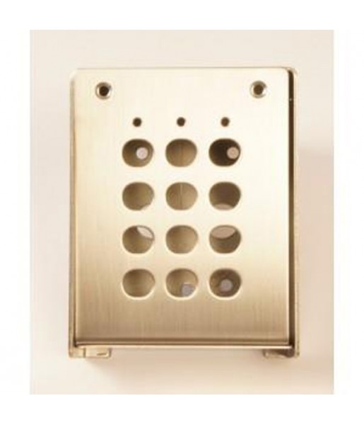 Boîtier inox en applique pour clavier à code BSAB102