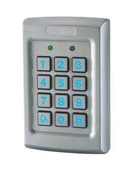 Clavier à code filaire rétro-éclairé en acier inox DIGYELITE- King Gates - 2 sorties - IP67, 12-24V AC/DC