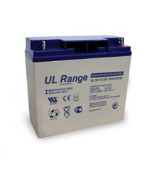 Batterie plomb étanche - Ultracell UL18-12 - 12v 18ah
